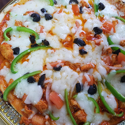 "8inches Indian Desi Spl Chicken Pizza ( Red Velvet) - Click here to View more details about this Product